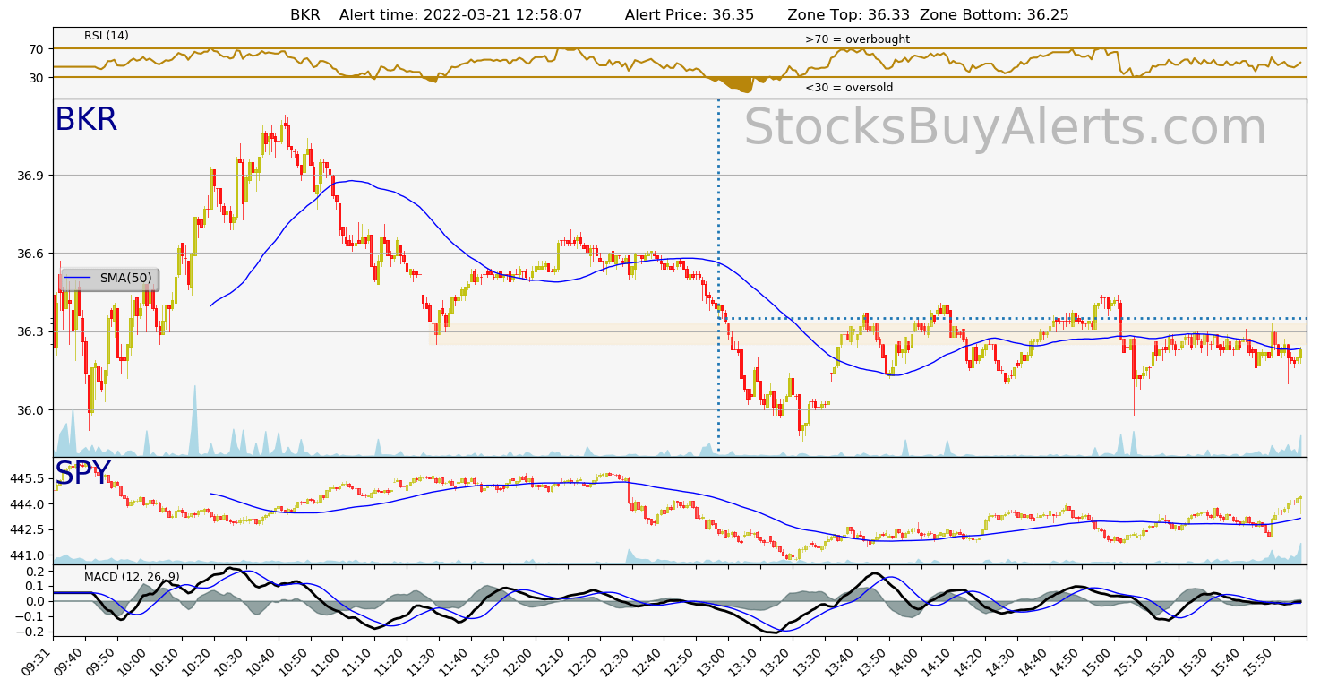 Day Trading Alert BKRon Monday, March 21, 2022