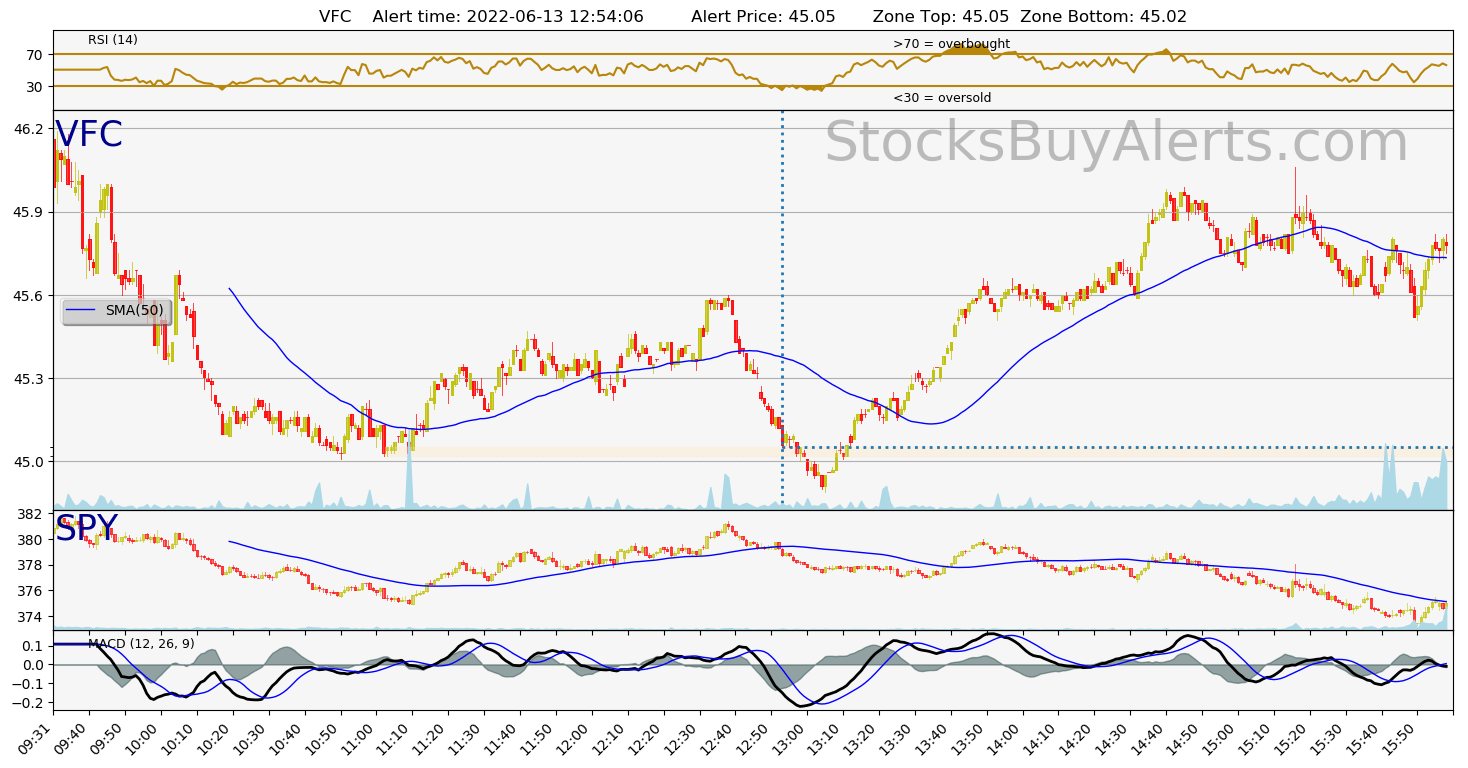 Day Trading Alert VFCon Monday, June 13, 2022